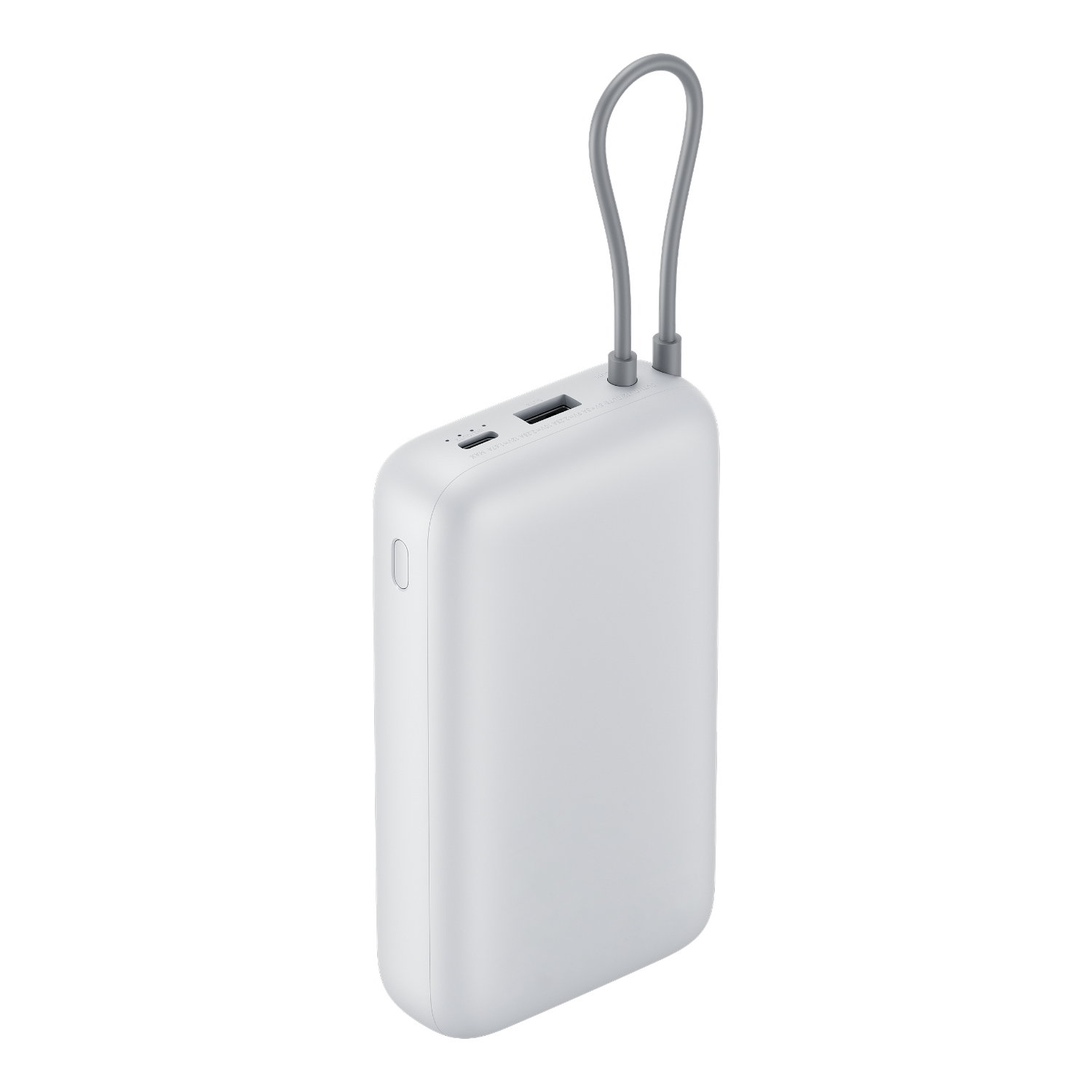 POWERBANK XIAOMI POWER BANK 20000MAH (INTEGRATED CABLE) LIGHT GRAY - miniatura 2
