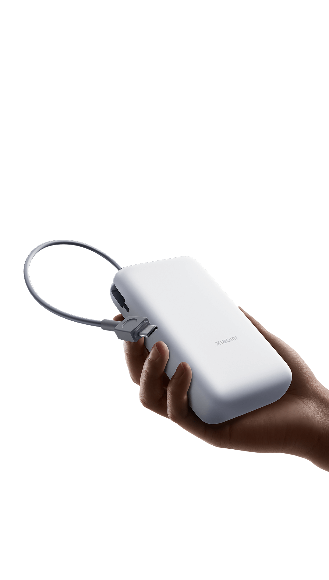 POWERBANK XIAOMI POWER BANK 20000MAH (INTEGRATED CABLE) LIGHT GRAY - miniatura 3