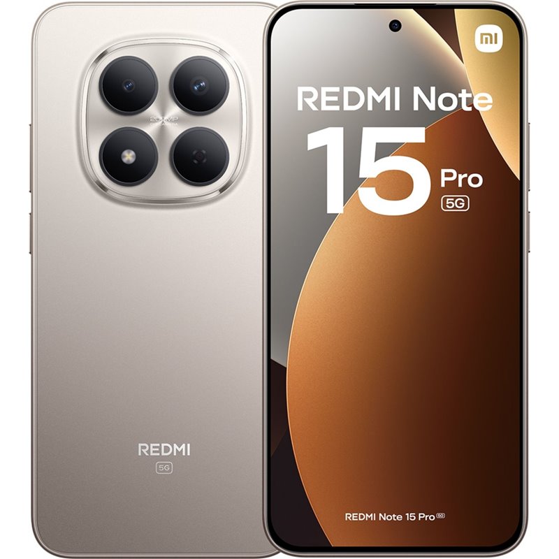 SMARTPHONE XIAOMI REDMI NOTE 15 PRO 5G 6,83 8GB RAM 256GB ROM TITANIUM COLOR - miniatura 2