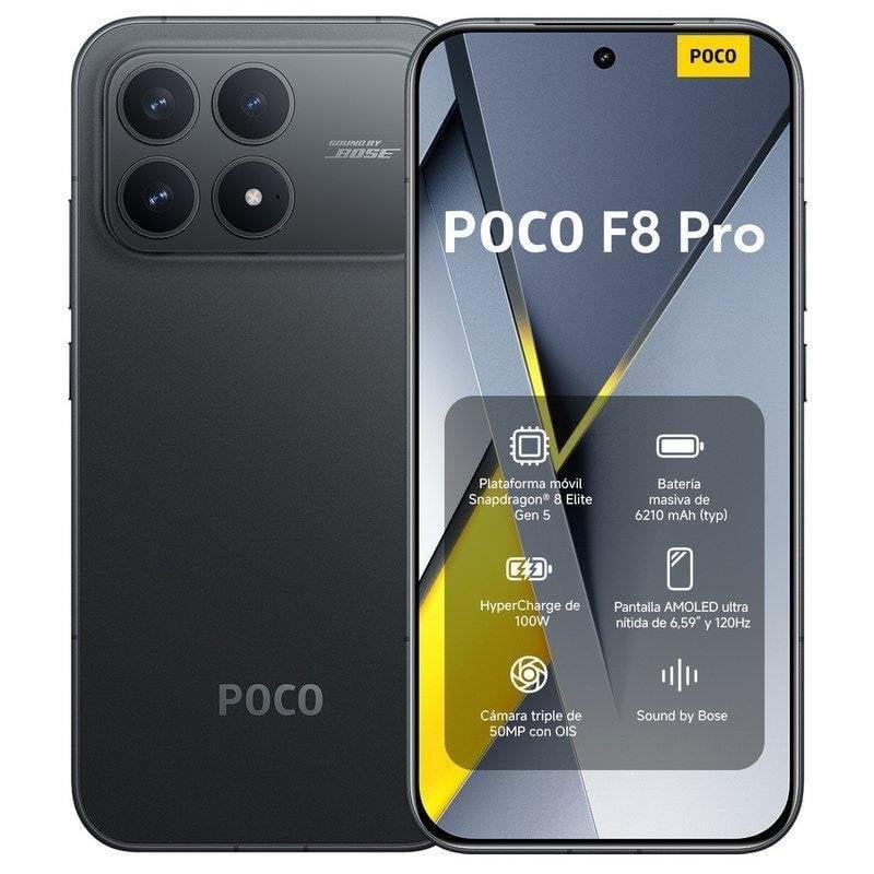 SMARTPHONE POCOPHONE F8 PRO NFC 659 FHD+ 5G 120Hz 12GB/256GB BLACK - miniatura 2