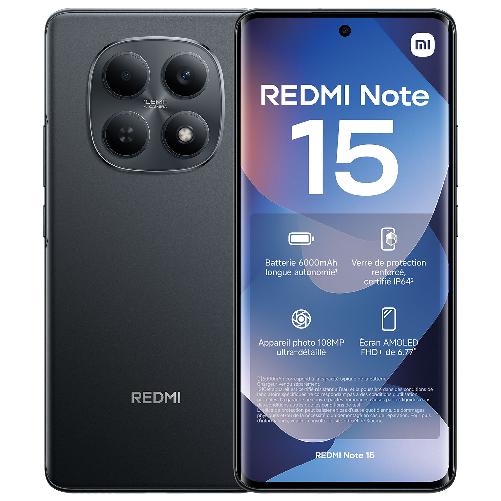 SMARTPHONE XIAOMI REDMI NOTE 15 6,83 8GB RAM 256GB ROM BLACK - miniatura 4