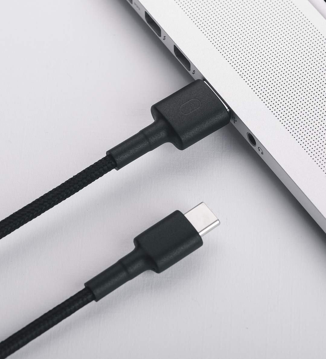 CABLE USB XIAOMI MI BRAIDED USB TYPE-C CABLE 100CM BLACK - miniatura 2