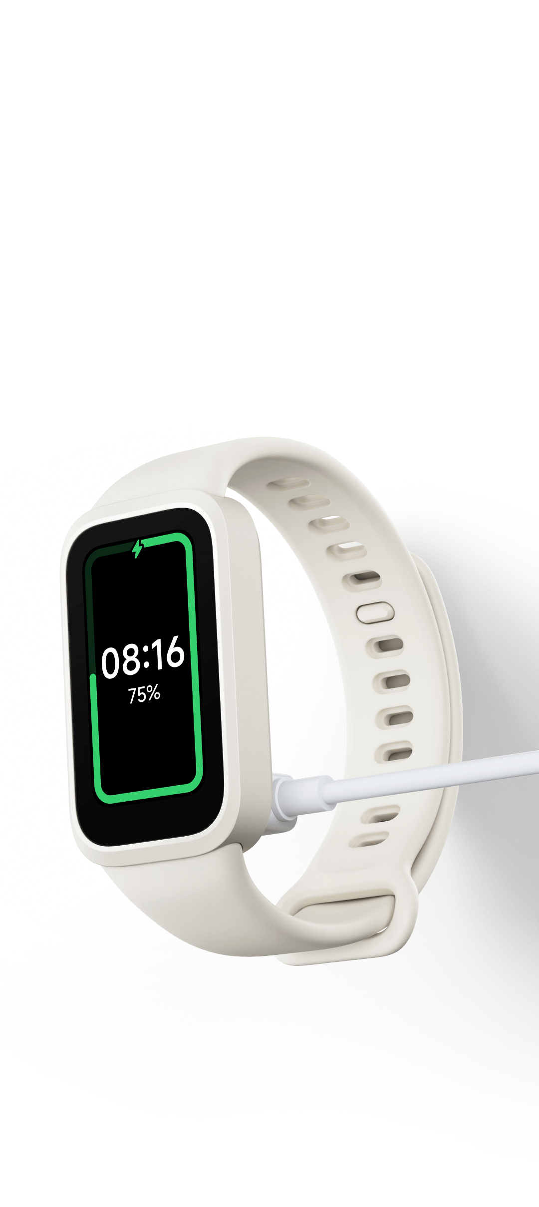 PULSERA XIAOMI SMART BAND 9 ACTIVE BEIGE WHITE - miniatura 3